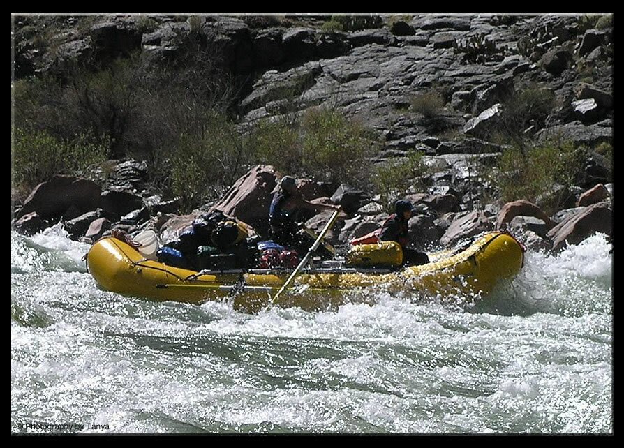 Oarsman on the Colorado River - Grand Canyon photo