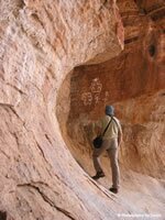 Zion National Park Picture - Cave Valley Pictographs