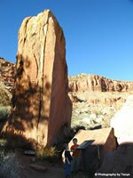 Zion National Park Picture - Sacrafice Rock Petroglyphs