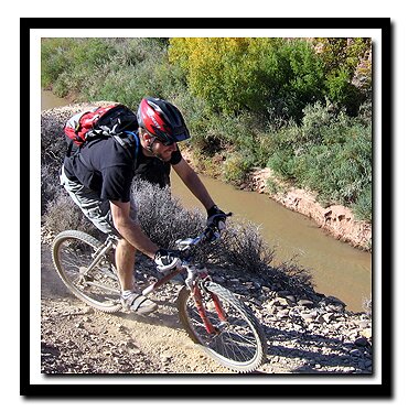 Zion Biking: Scott Nelson biking on the JEM Trail near Zion taken by Justin