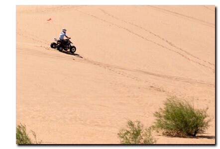 ATV on the Coral Pink Sand Dunes
