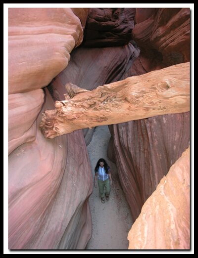 Mary Cisneros in Peek-a-Boo Slot Canyon