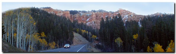 Utah State Road 14 connects with SR-148 to Cedar Breaks