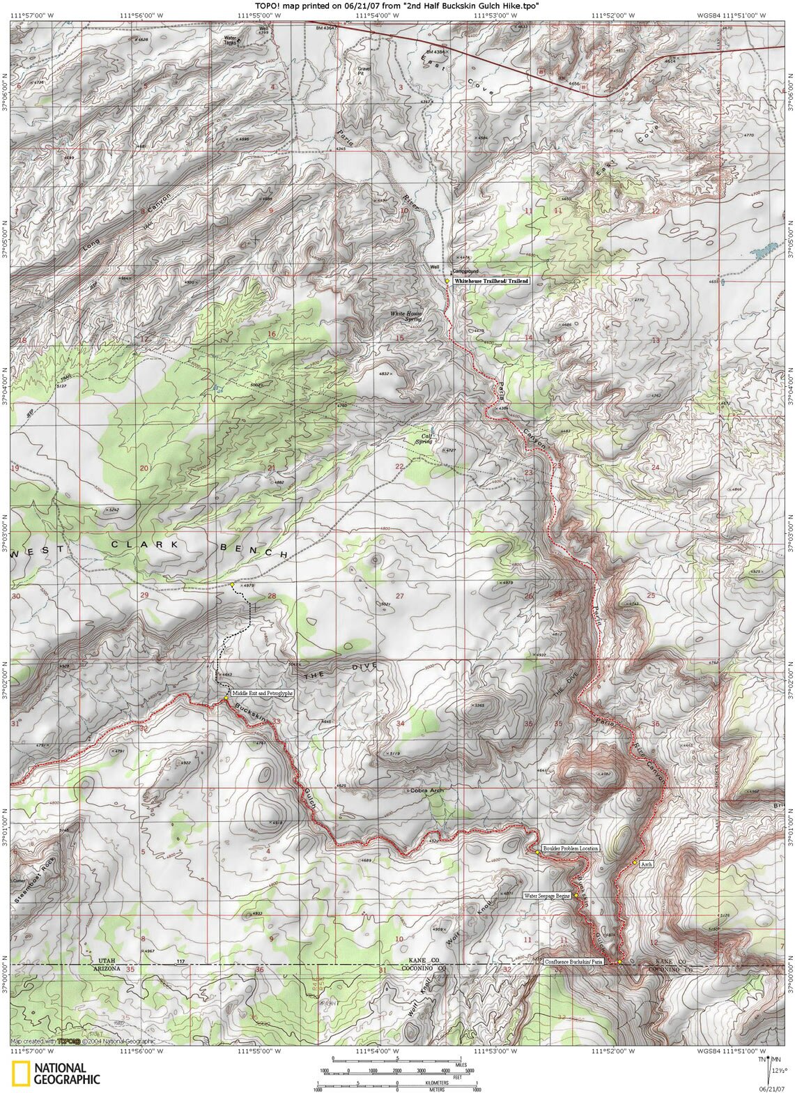 Buckskin Map