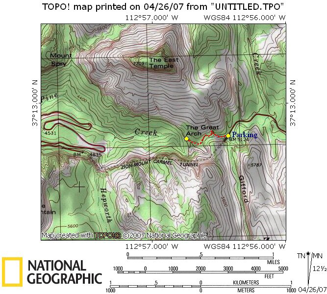 Canyon Overlook Map