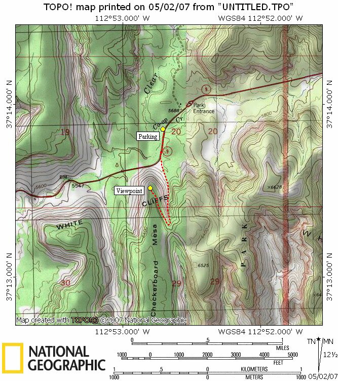 Checkerboard Mesa Map