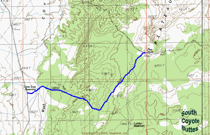 Paw Hole Map