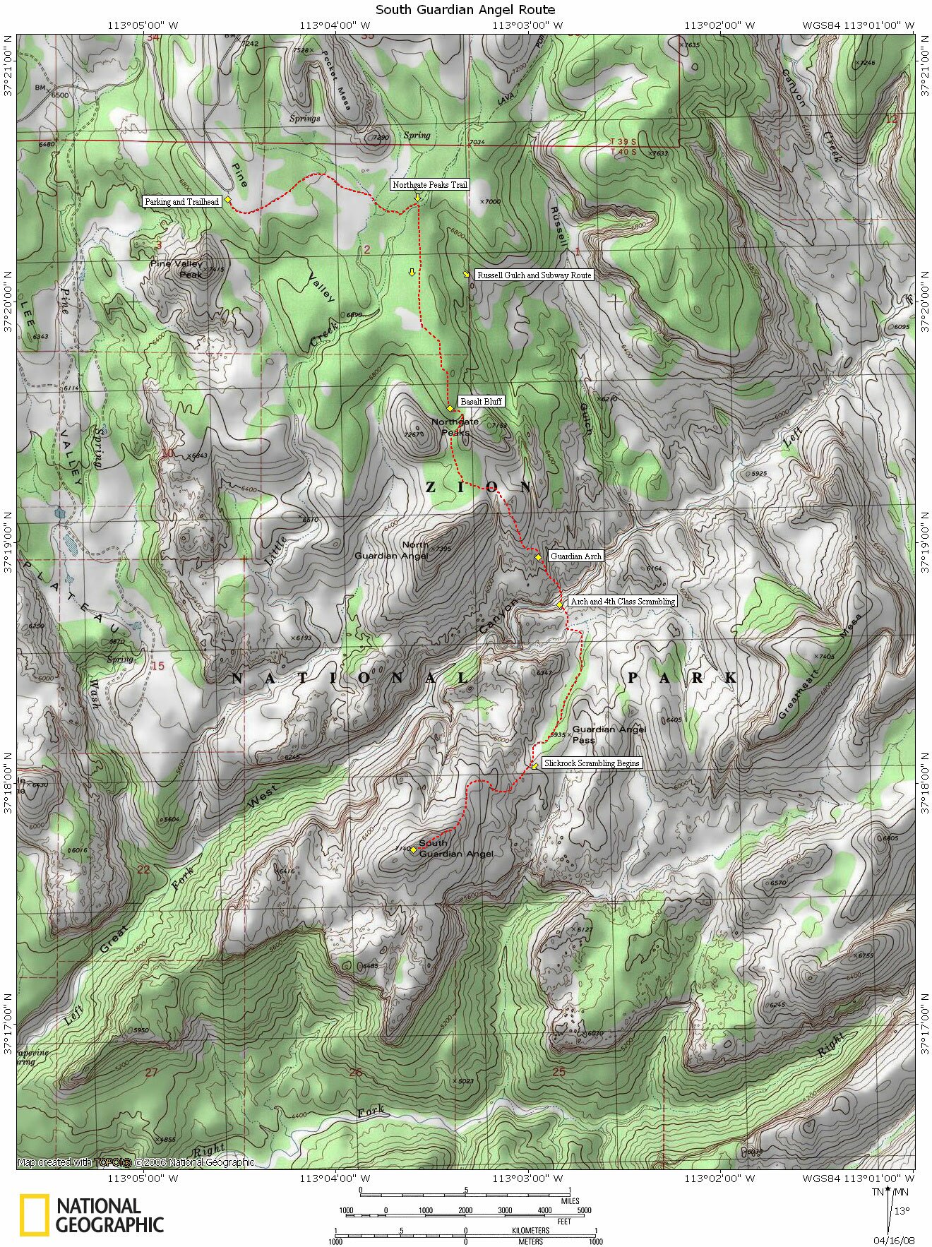 South Guardian Angel Map