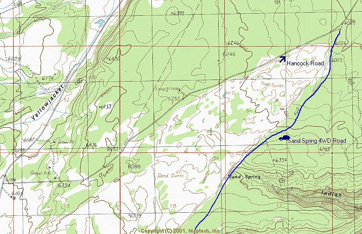 Hell Dive Canyon Pictograph Map