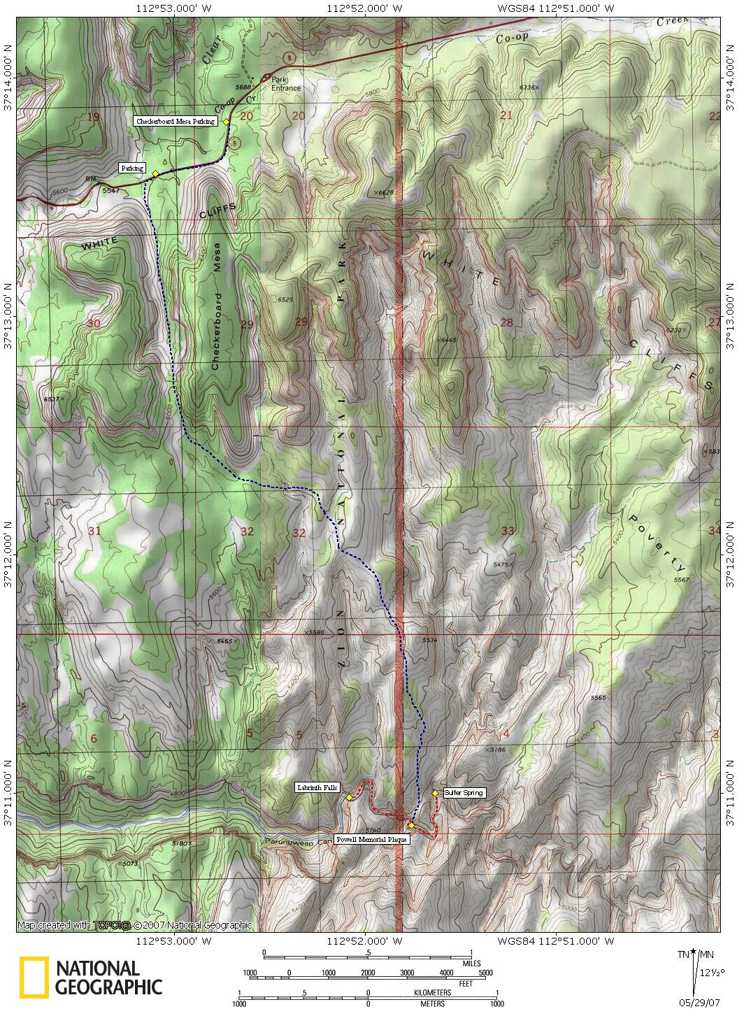 Powell Plaque Map