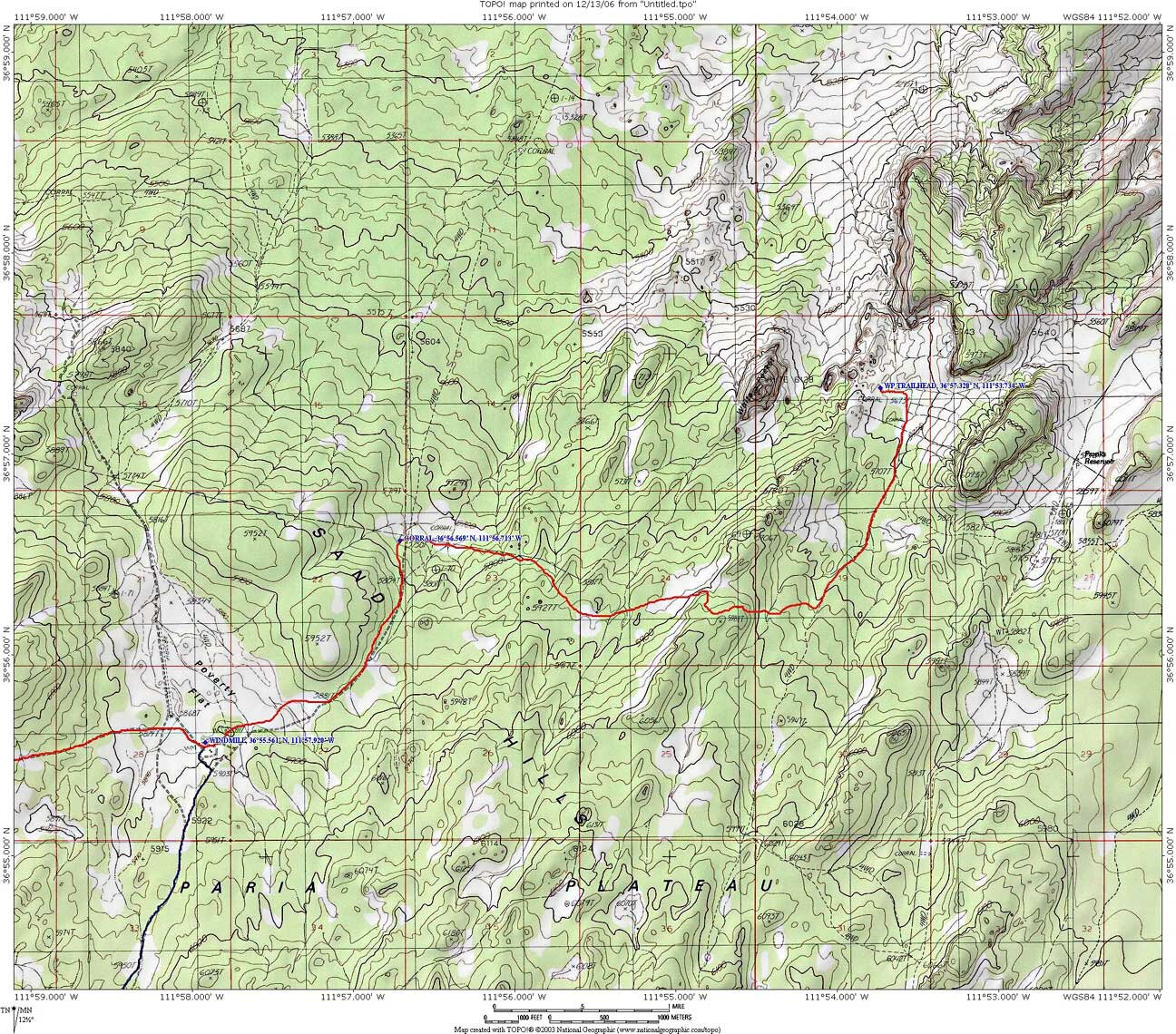 Map White Pocket