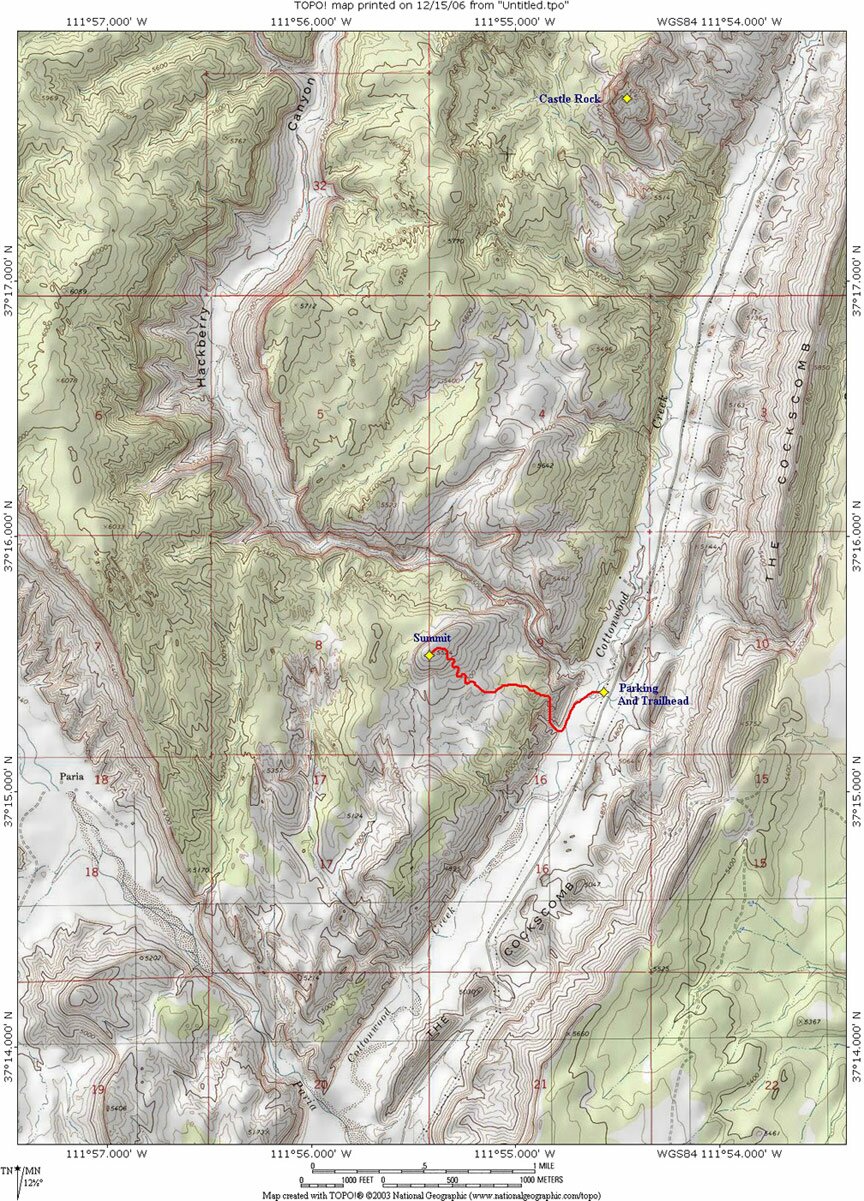 Yellow Rock Map